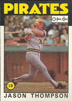 1986 O-Pee-Chee Baseball Cards 153     Jason Thompson